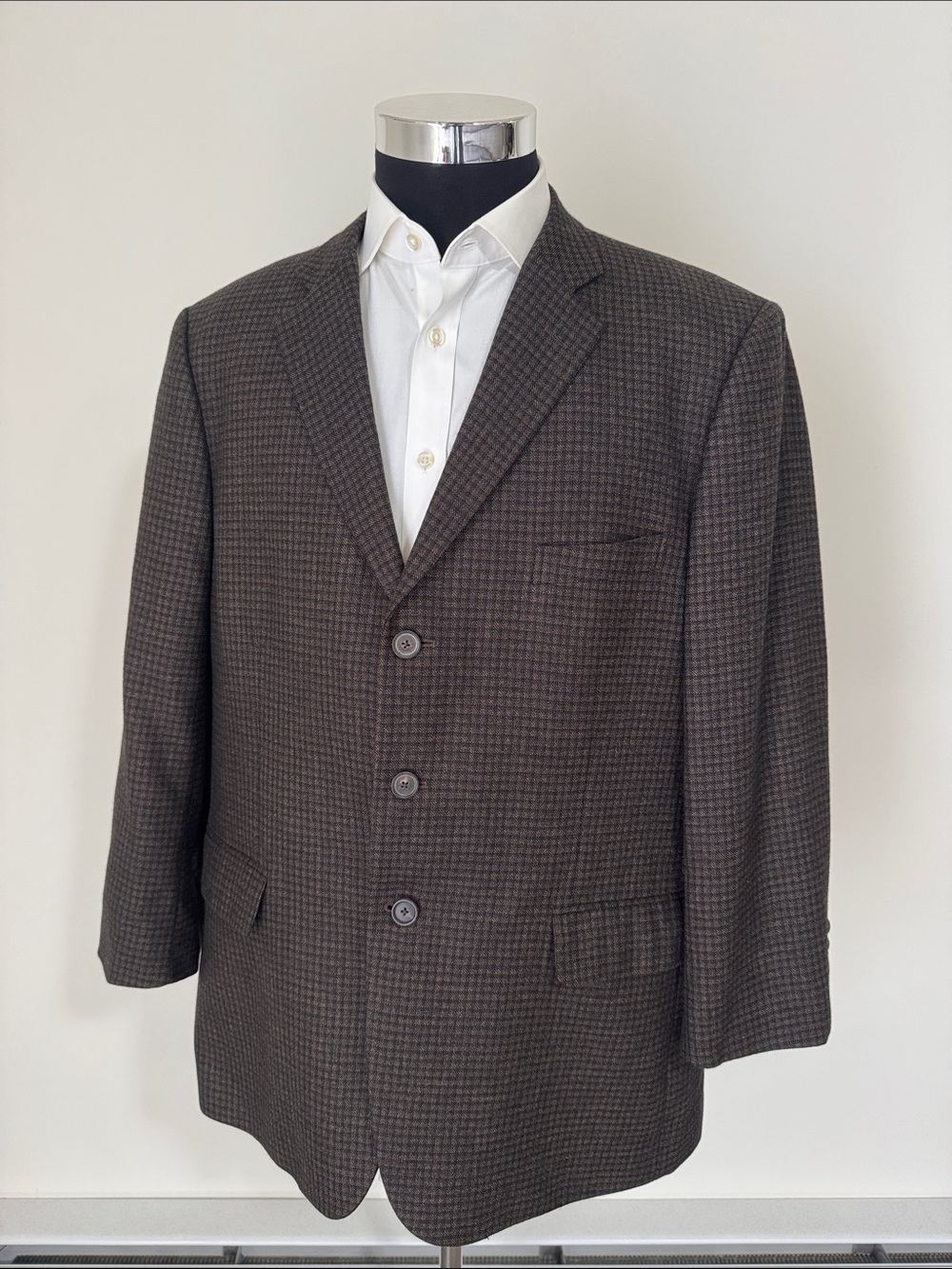 John W. Nordstrom Loro Piana 46R brown 100% cashmere 3-button jacket EUC